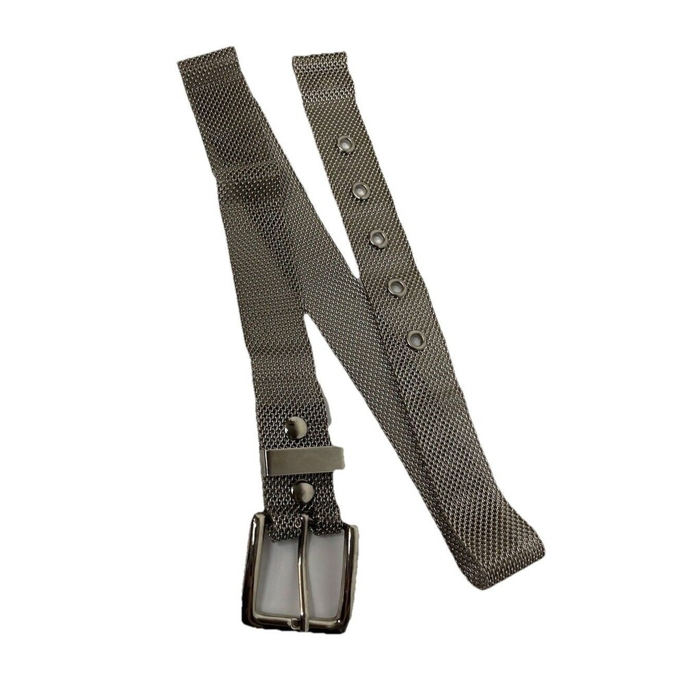Women's Vintage Silver Mesh Belt 31" Xsmall Small EUC Vintage 90s